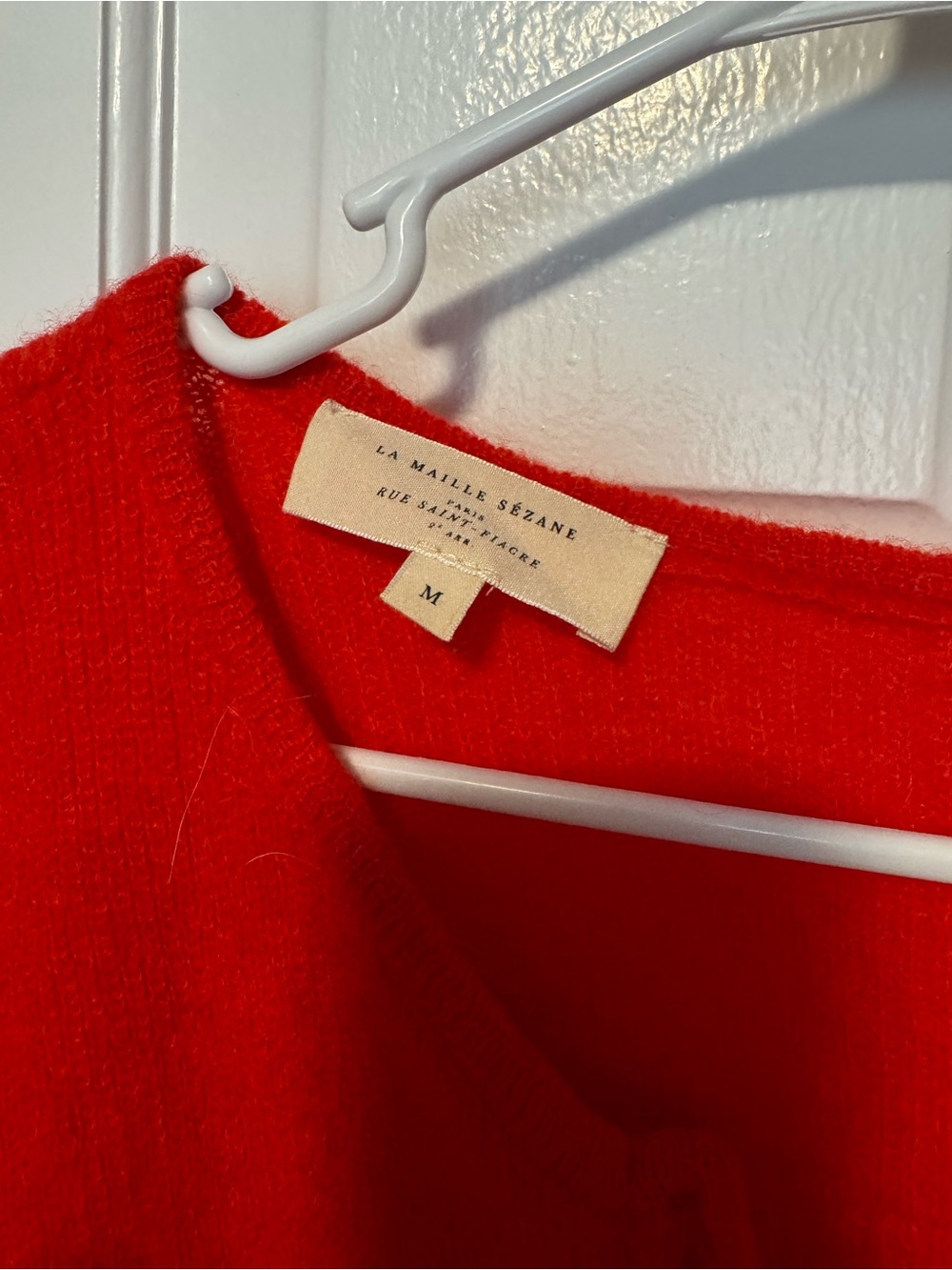 Sezane Gaspard Cardigan in red - Picture 2 of 5
